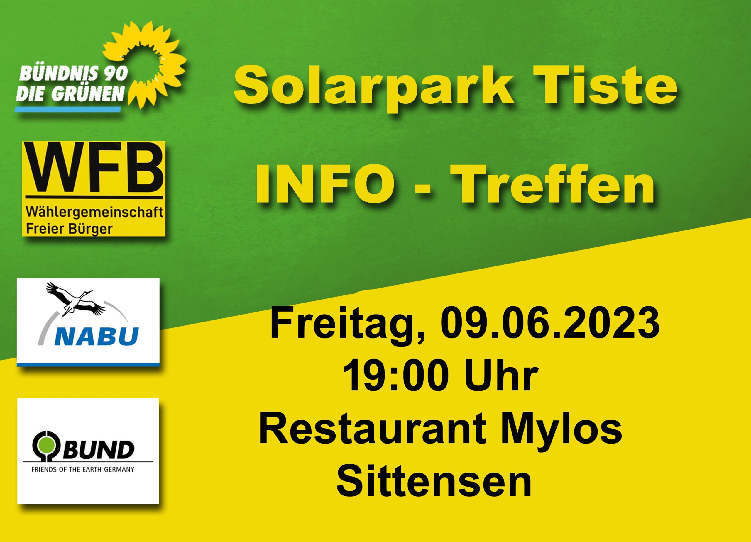 Info Abend zum geplanten Solarpark in Tiste / Hewigshof